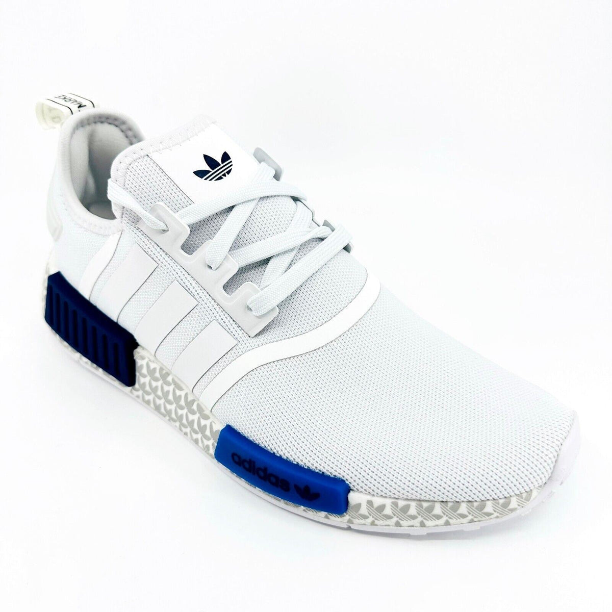 Adidas Originals NMD R1 Cloud White Royal Blue Mens Running Sneakers GY7368