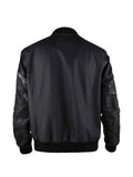 Philipp Plein python-effect leather bomber jacket