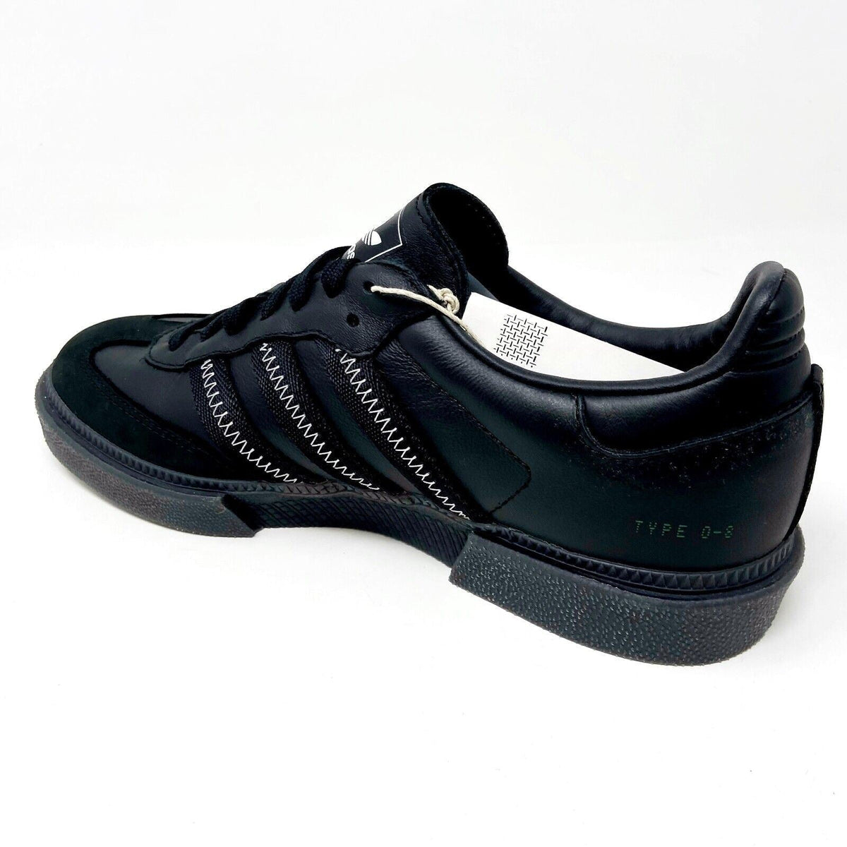 Adidas Type O-8 OAMC Triple Black Mens Leather Lifestyle Sneakers FY6948