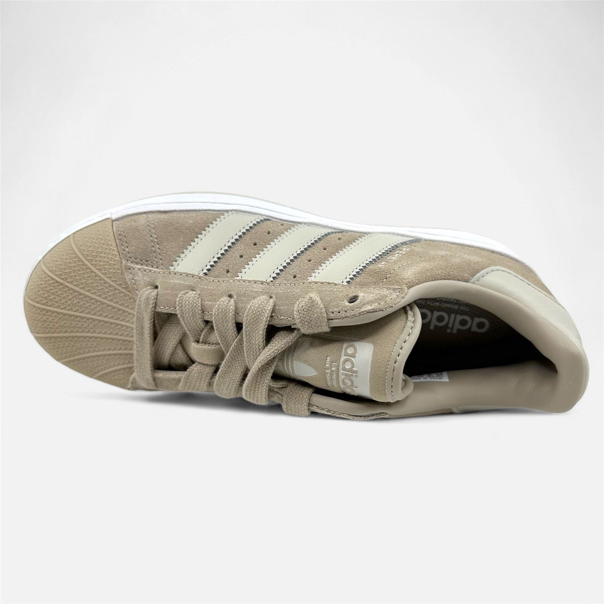 Adidas Superstar XLG Wonder Beige White Womens Athletic Sneaker (IE2989)