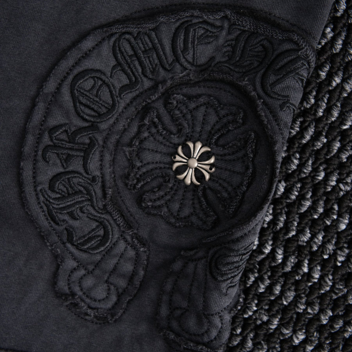 Chrome Hearts Horseshoe Floral Embroidered Shorts