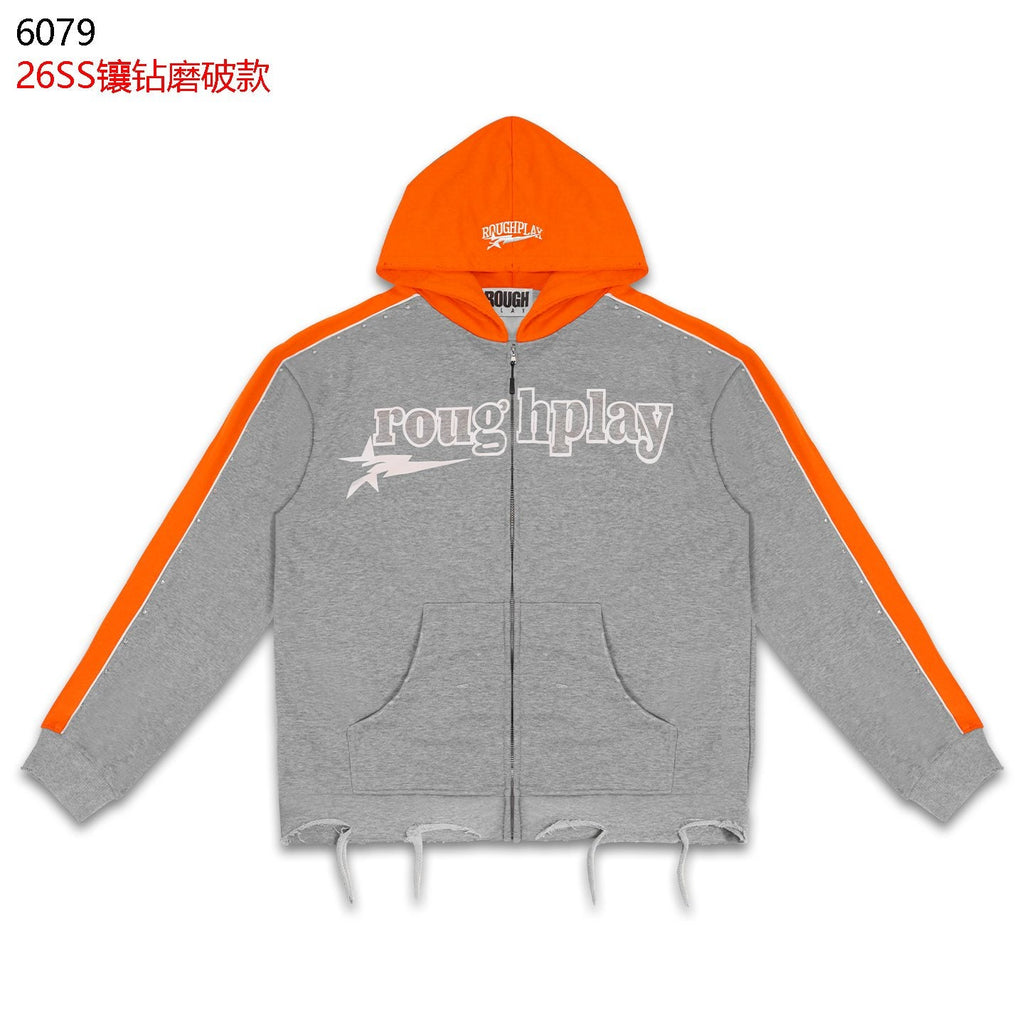 Rough Play Lightning Colorblock Zip Hoodie