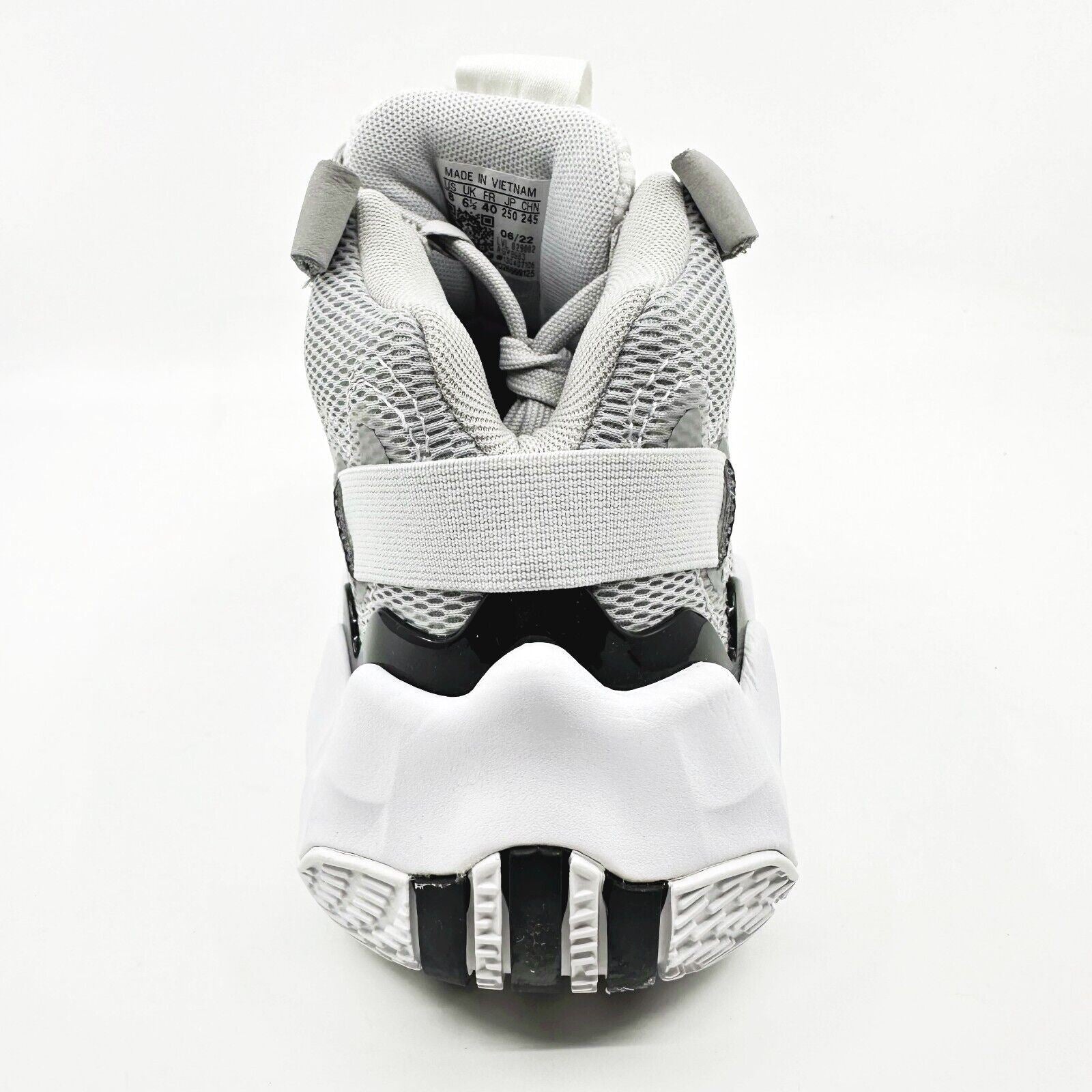 Adidas Exhibit B Mid Gray White Womens Size 8 Basketball Sneakers GY8983