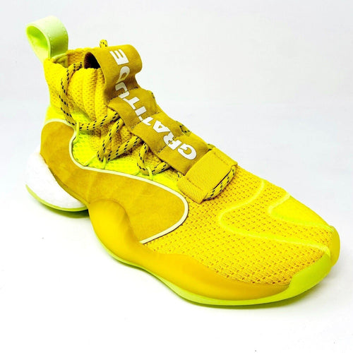 Adidas Crazy BYW x Pharrell Williams Yellow Mens Basketball Sneakers EG7724