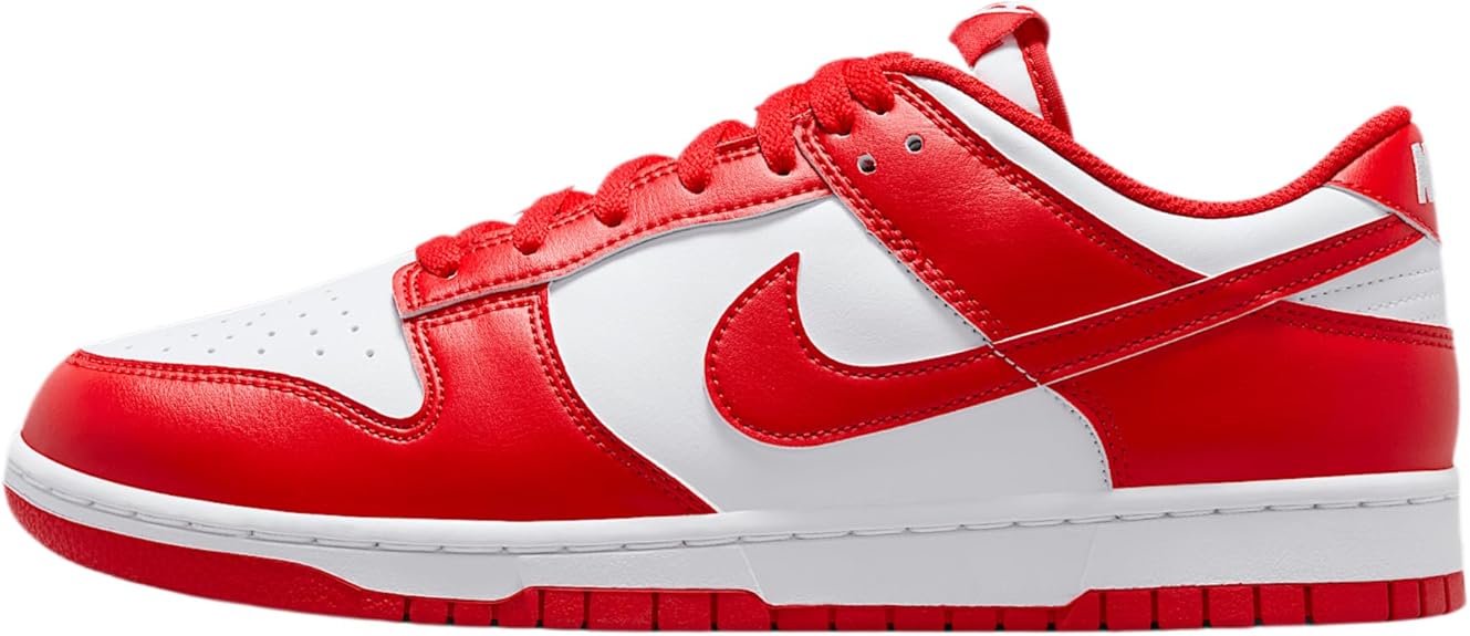 Men's Nike Dunk Low Retro White/University Red-White (HF5441 104)