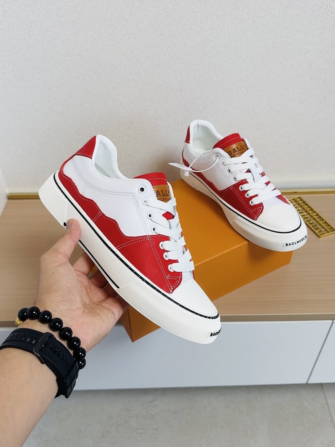 Bally Men's Contrast-Panel Low-Top Sneakers